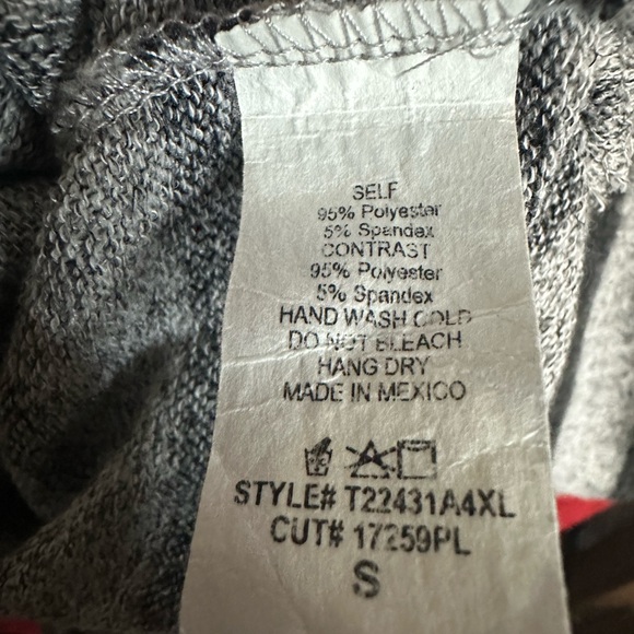 White Birch Red and Gray Striped Knit Top - Picture 5 of 6